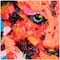 Multicolor Lion Paint Splatter Framed Canvas Wall Art